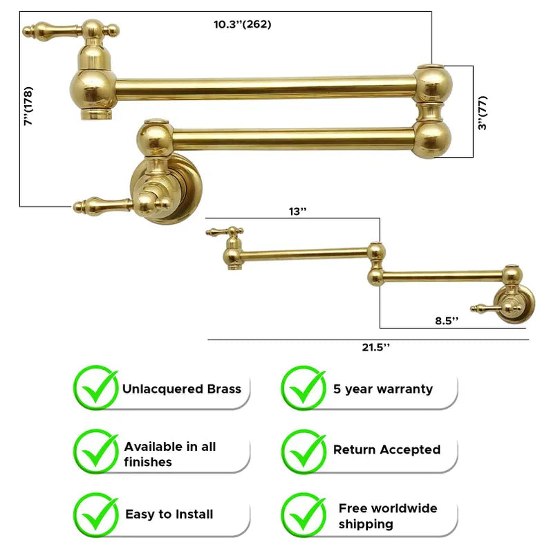 Brass Pot Filler Faucet