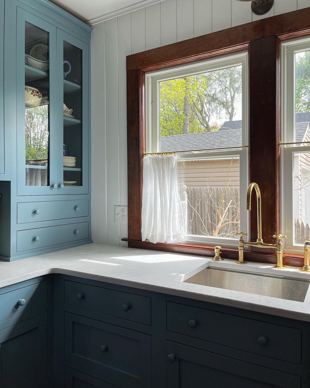 Unlacquered Brass Bridge Kitchen Faucet Ember