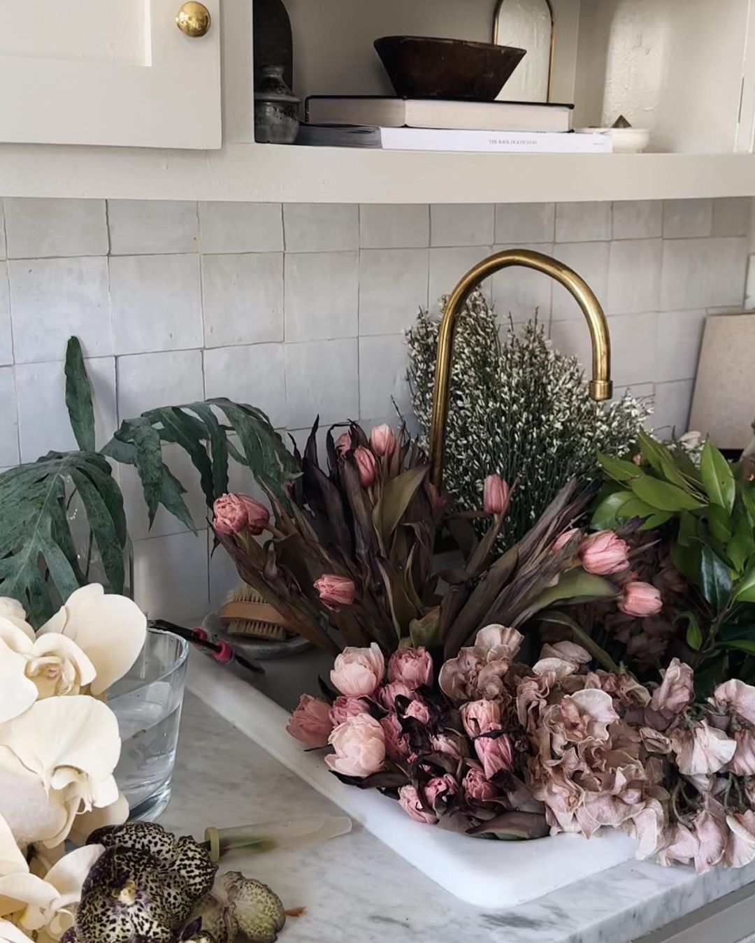 Unlacquered Solid Brass Bridge Kitchen Faucet