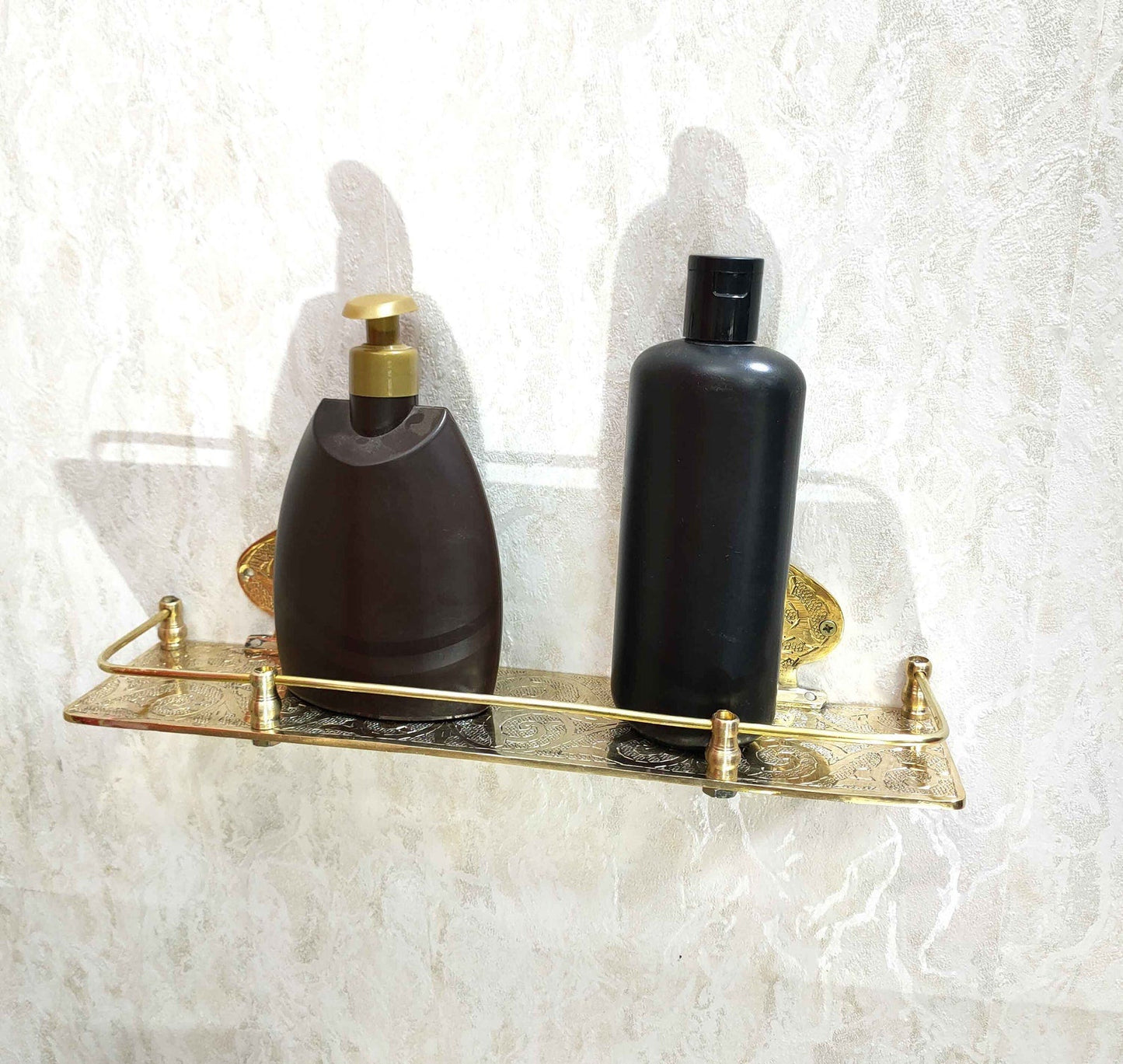 Brass Bathroom Shelf