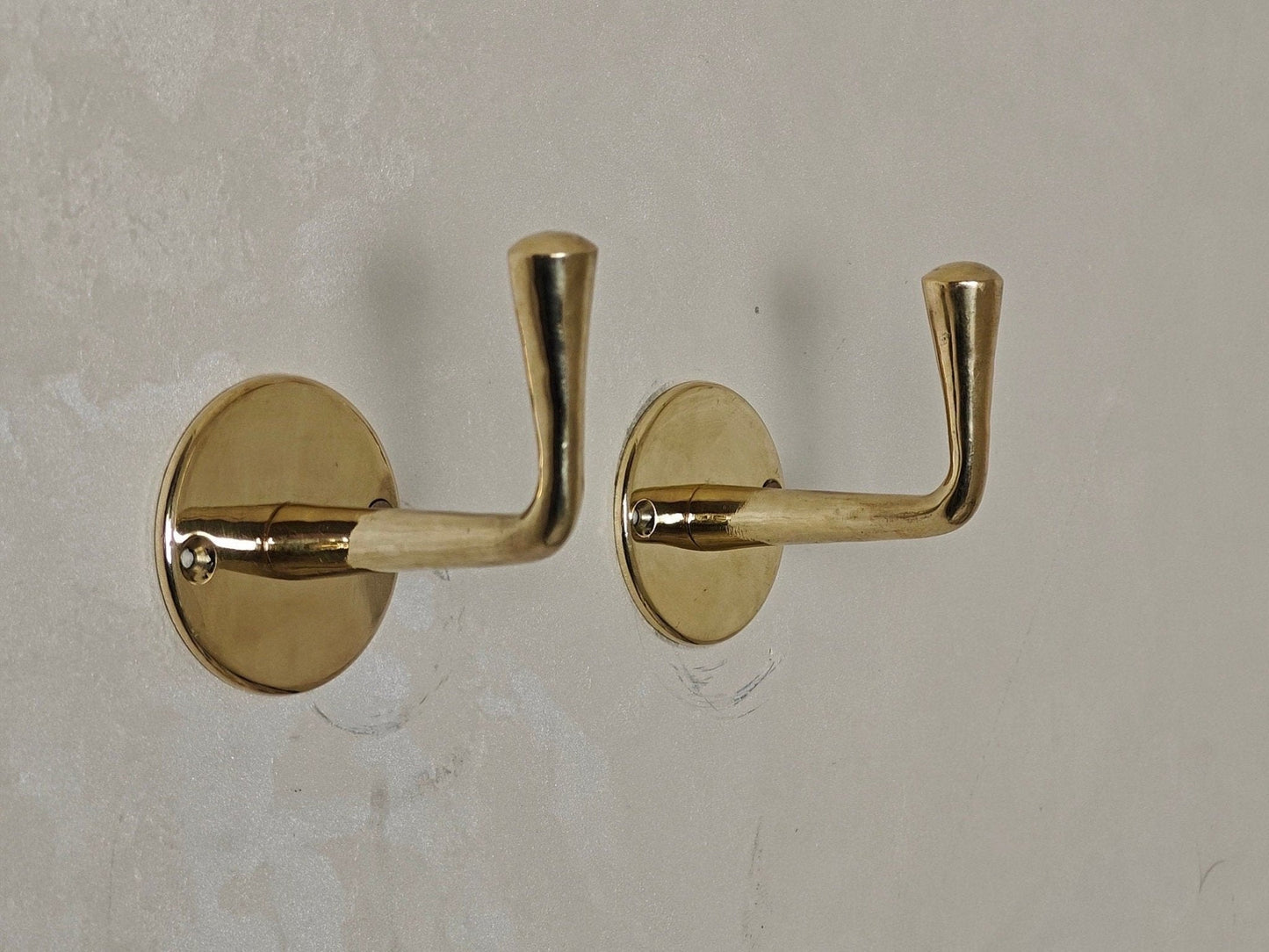 Unlacquered Brass Handmade Coat Rack