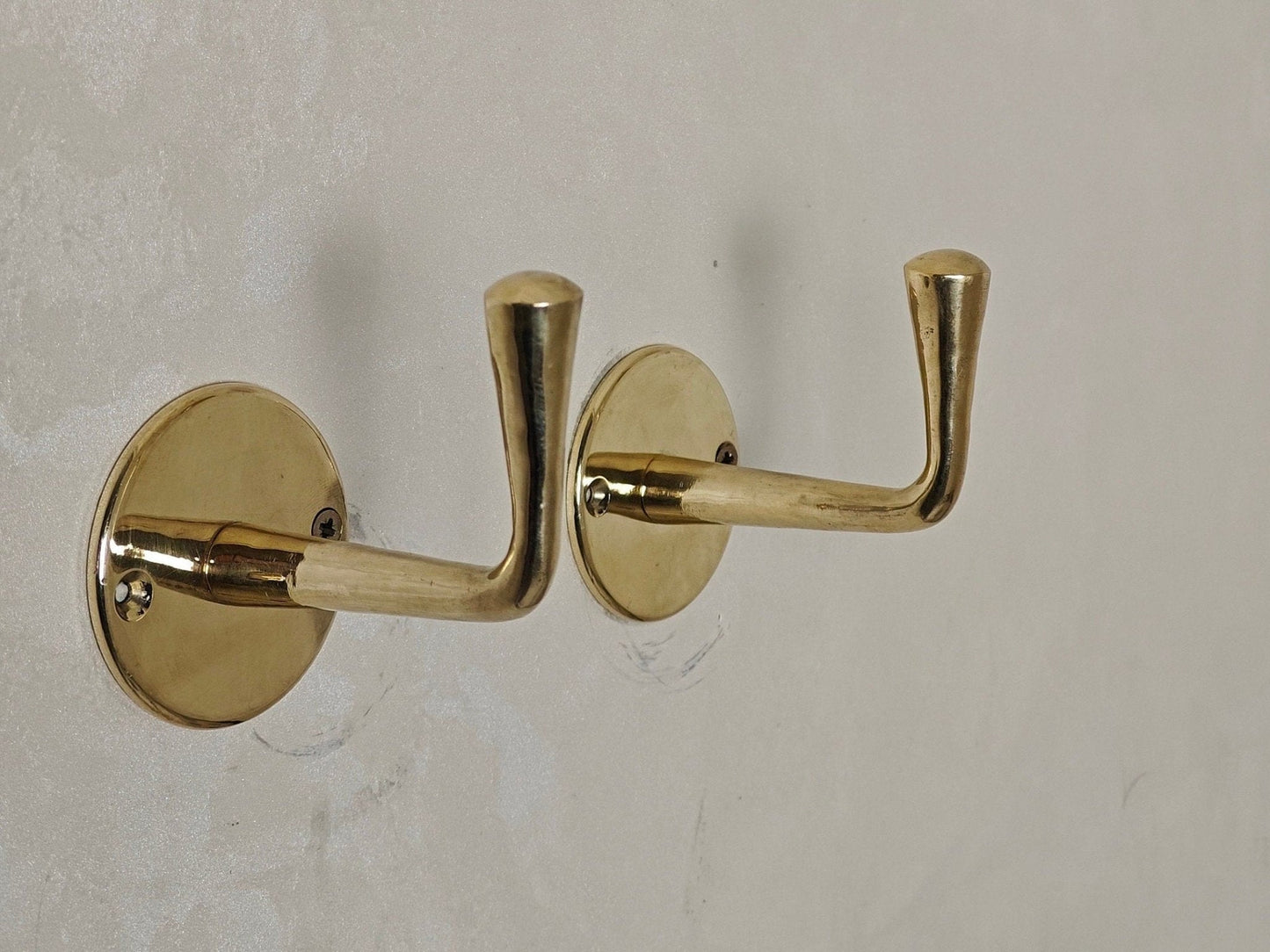 Unlacquered Brass Handmade Coat Rack