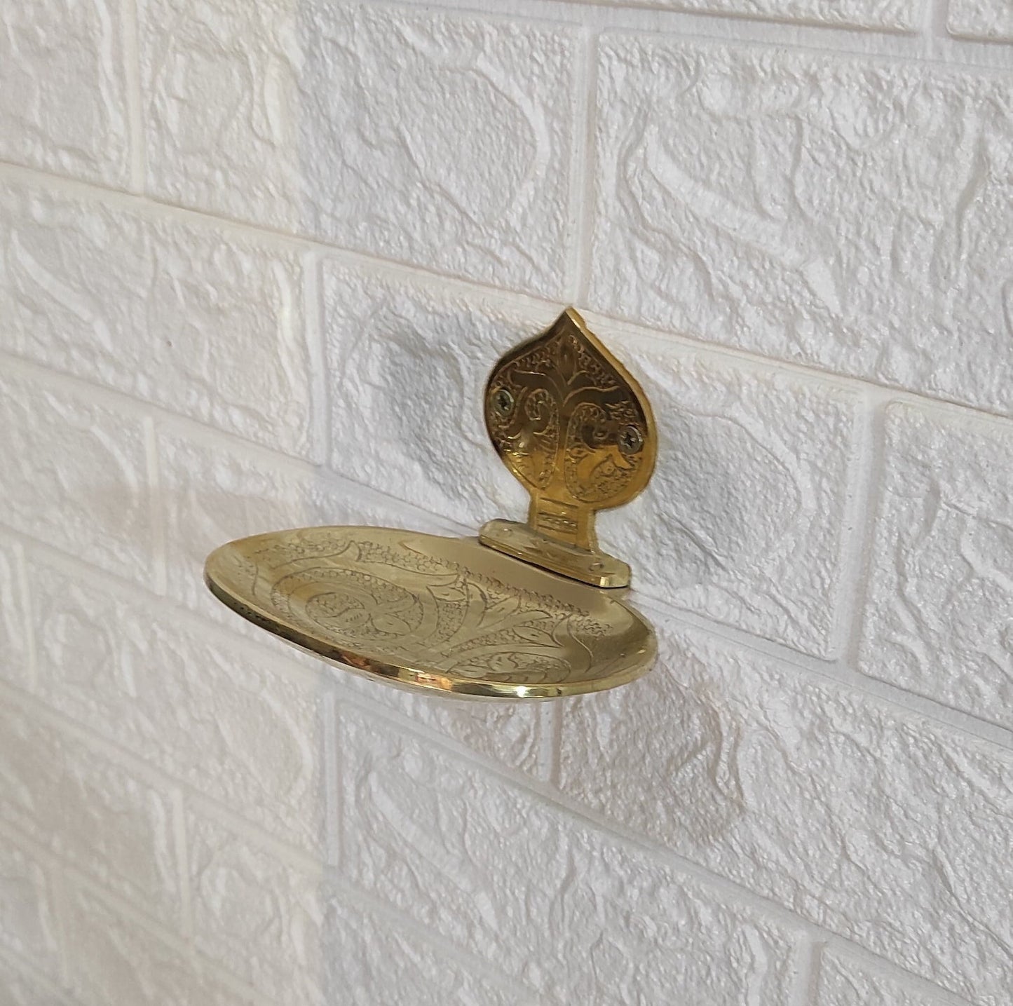 Unlacquered Brass Soap Holder