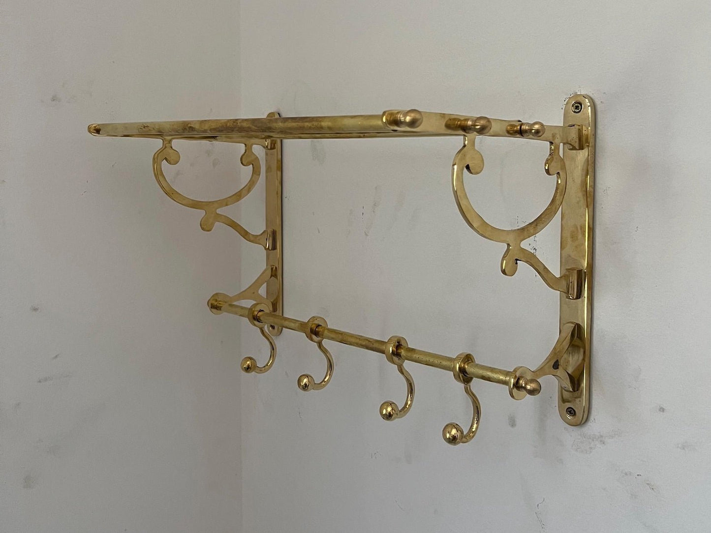 Unlacquered Brass Towel Rack