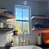 Ember Unlacquered Brass 3 Holes Bridge Faucet