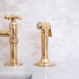 Ember Barn Unlacquered Brass Classic Bridge Faucet