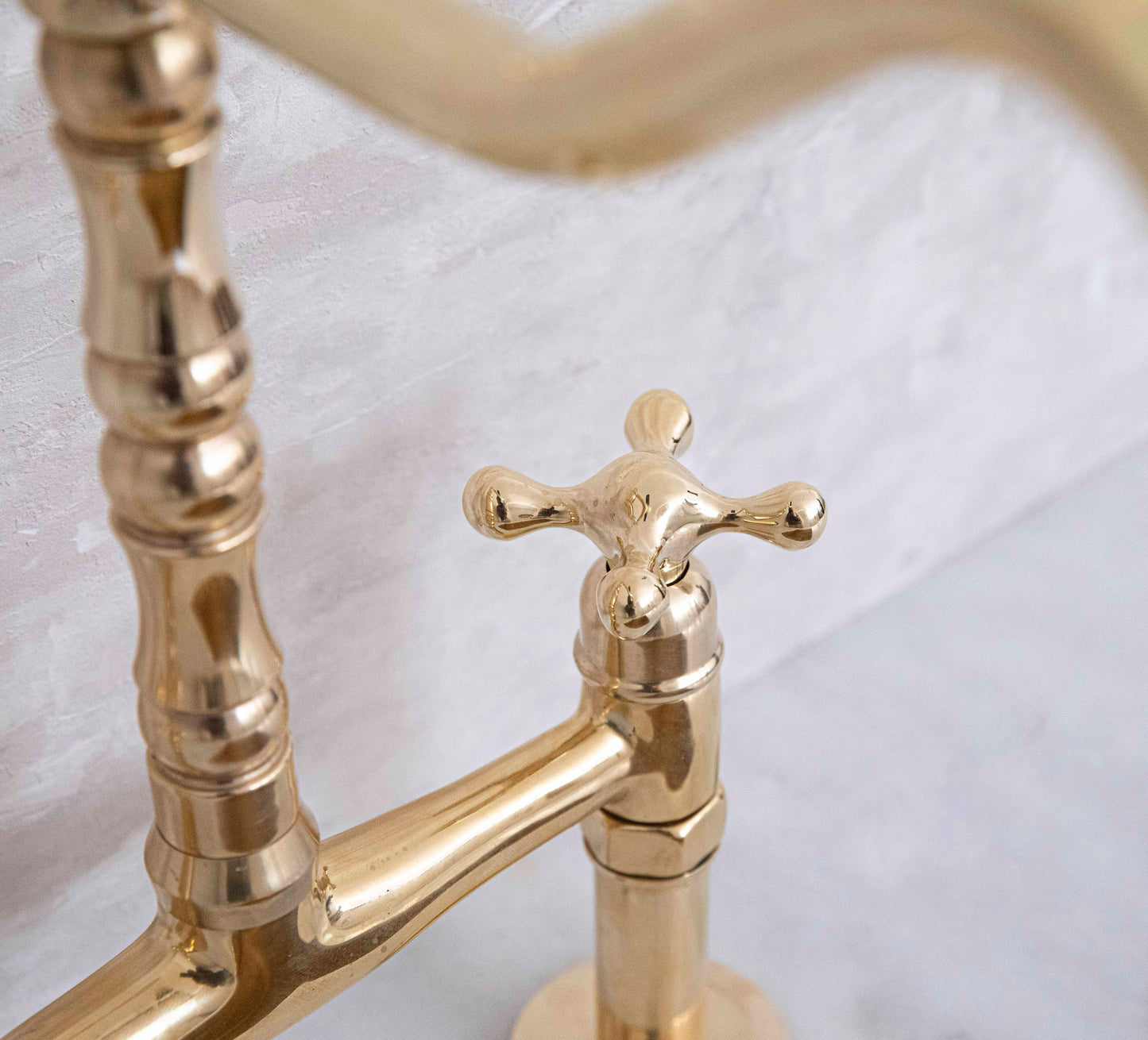 Ember Barn Unlacquered Brass Classic Bridge Faucet
