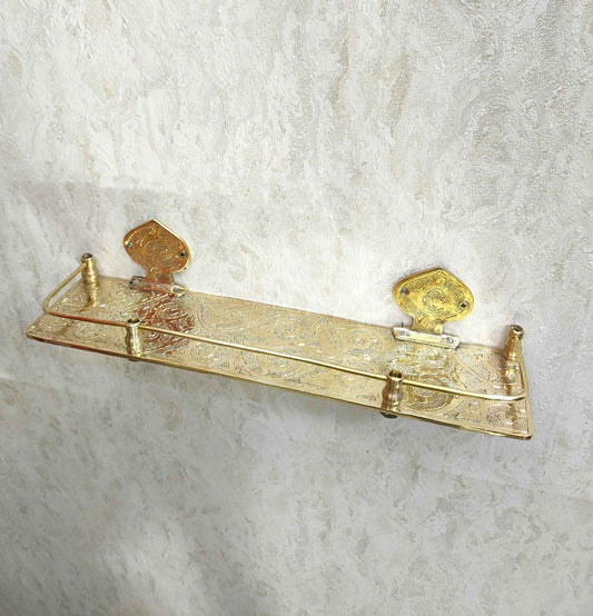 Brass Bathroom Shelf