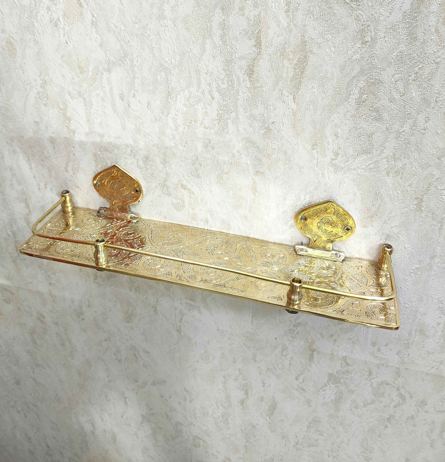 Brass Bathroom Shelf