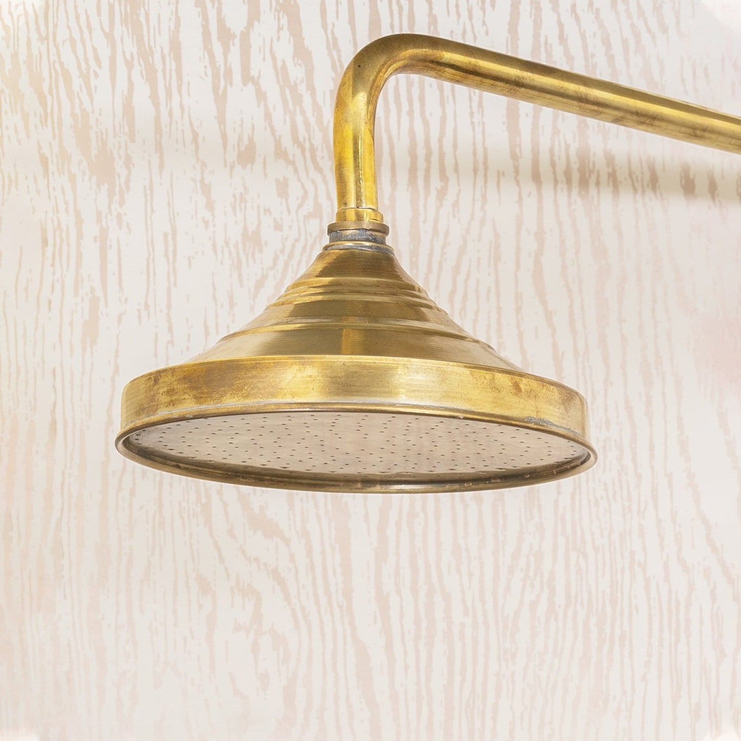 Unlacquered Brass Rainfall Bathroom Shower System