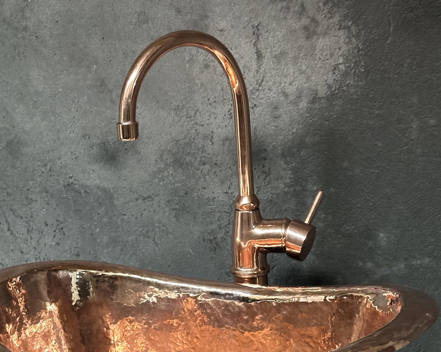 Bathroom Copper Sink Tub Style, Green Patina Vessel Sink,