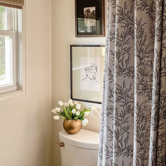 Unlacquered Brass Ball Vase