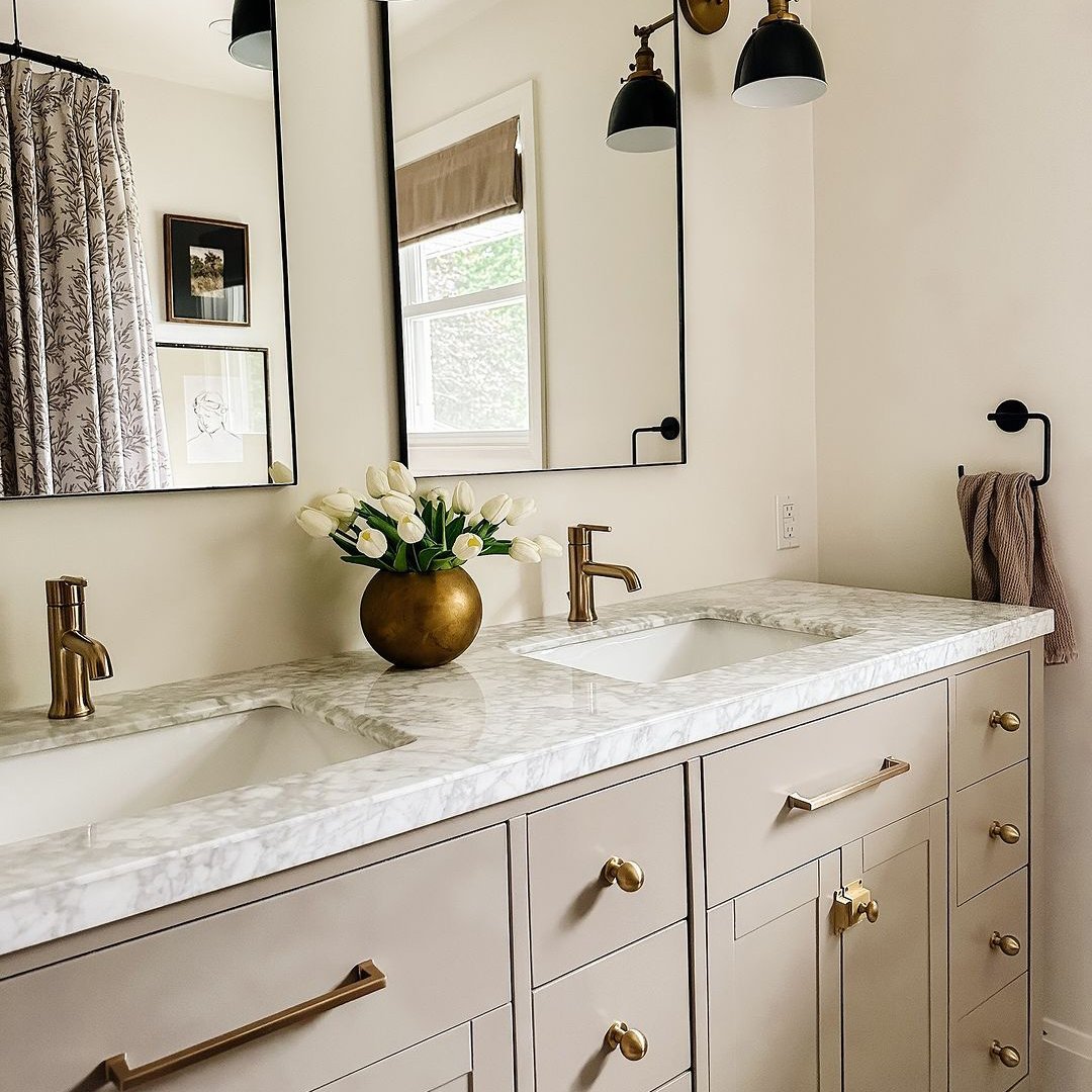 Unlacquered Brass Ball Vase