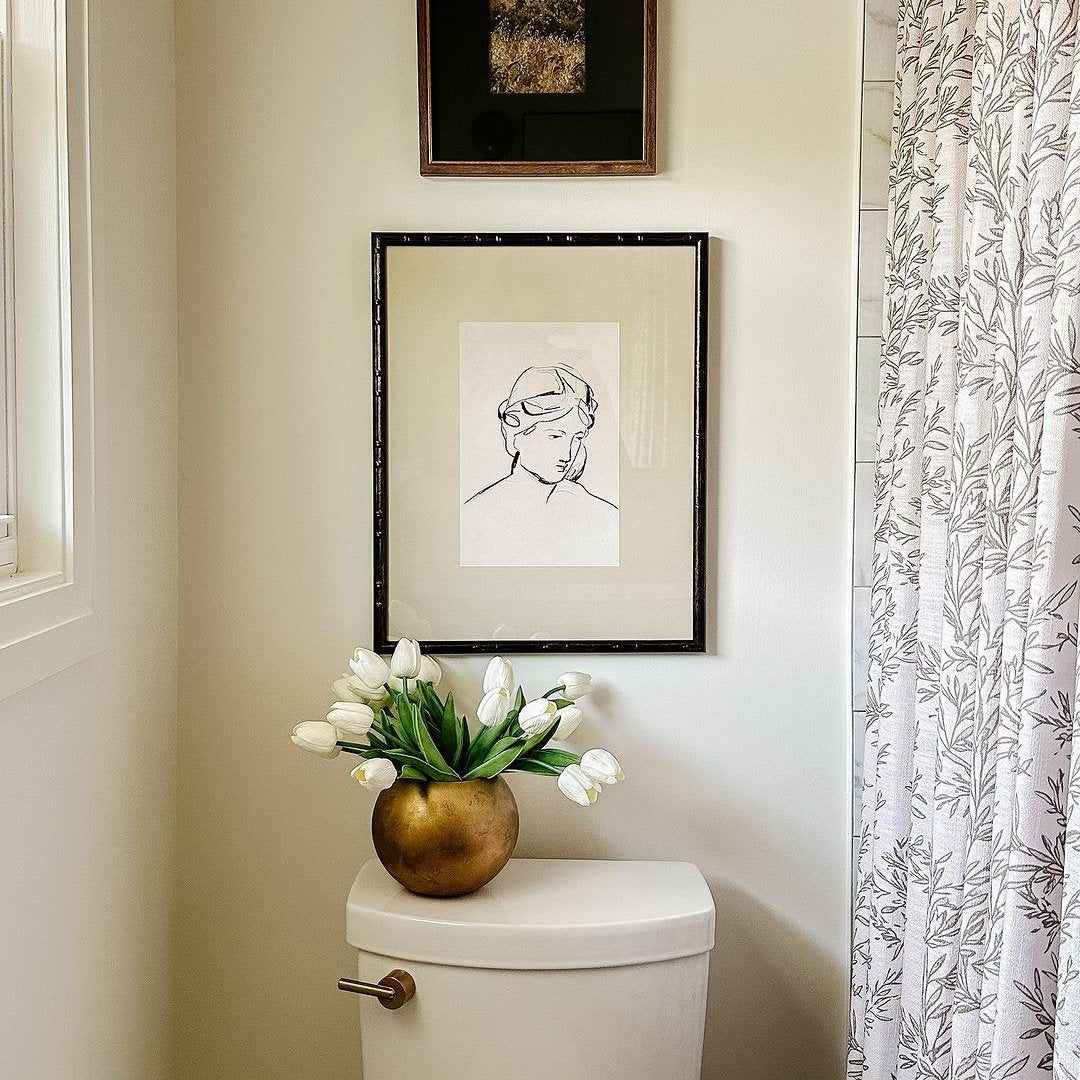 Unlacquered Brass Ball Vase