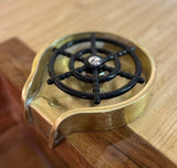 Unlacquered Brass Glass Rinser