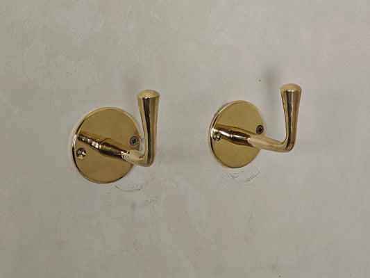 Unlacquered Brass Handmade Coat Rack