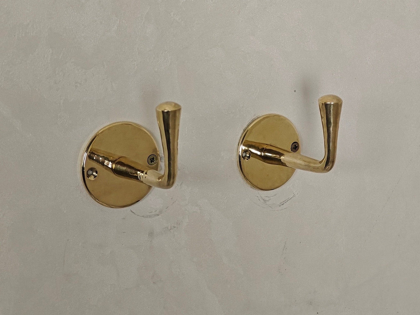 Unlacquered Brass Handmade Coat Rack