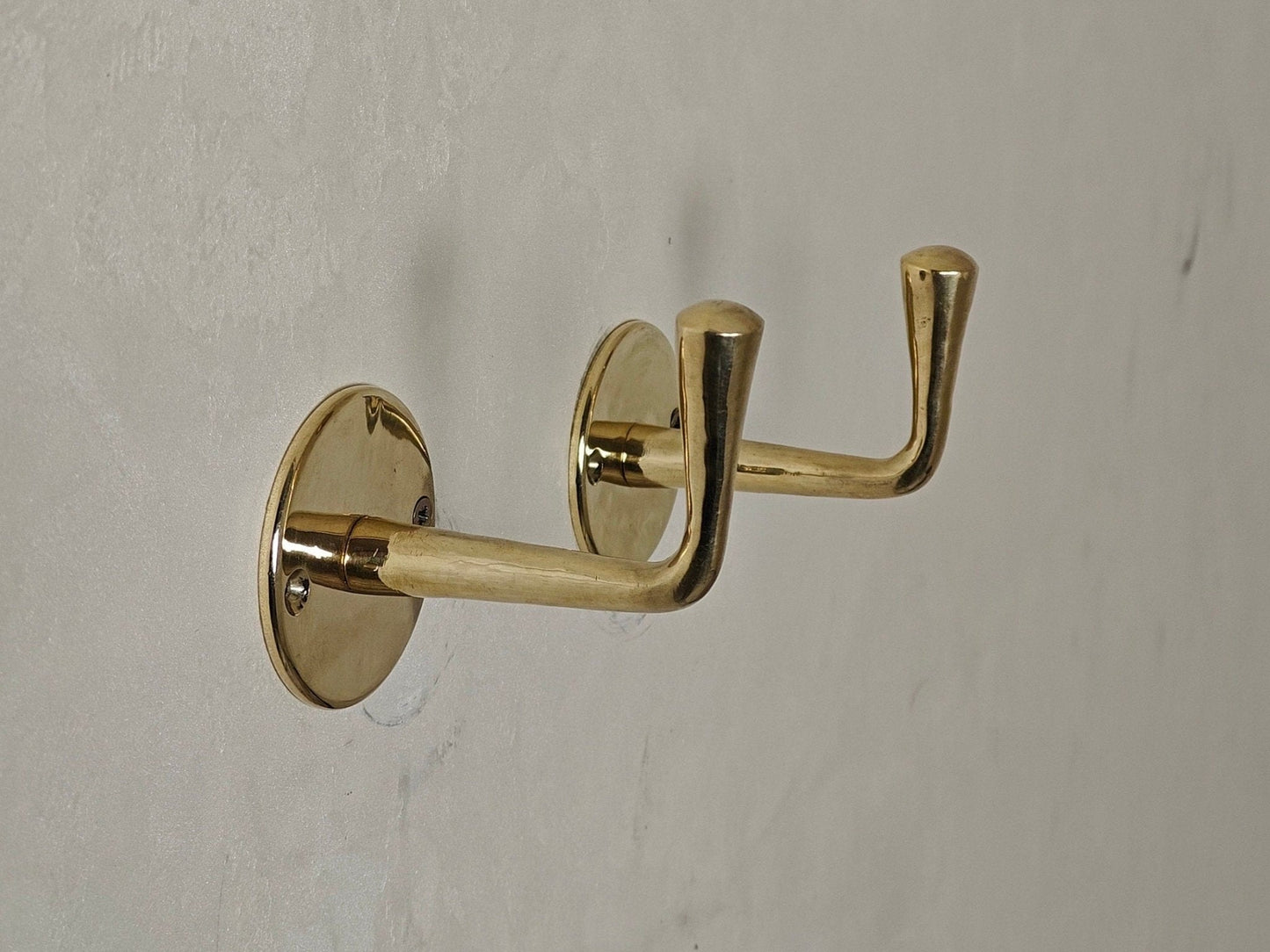 Unlacquered Brass Handmade Coat Rack