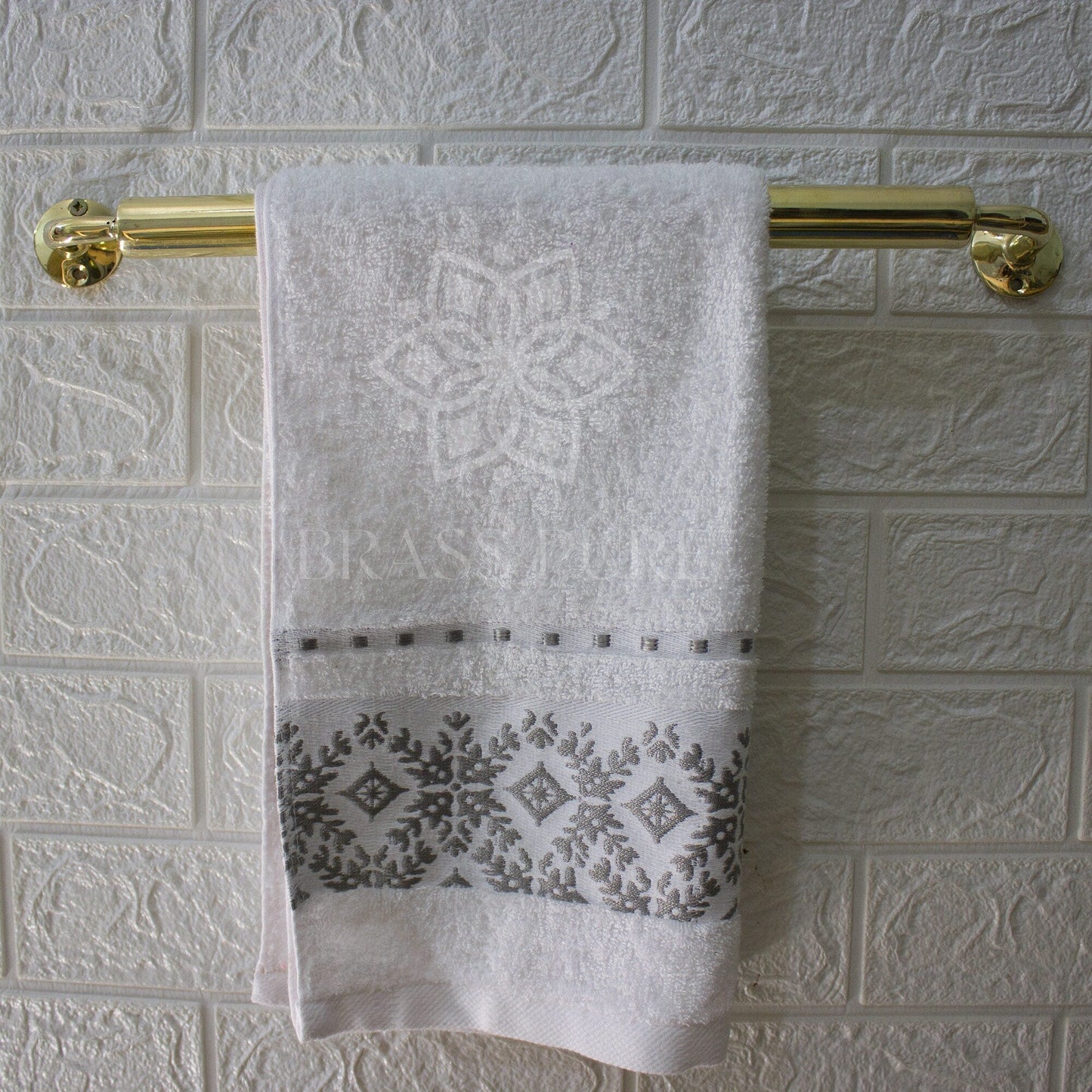 Unlacquered Brass Towel Hanger Bathroom