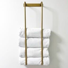 Unlacquered Brass Towel Rack