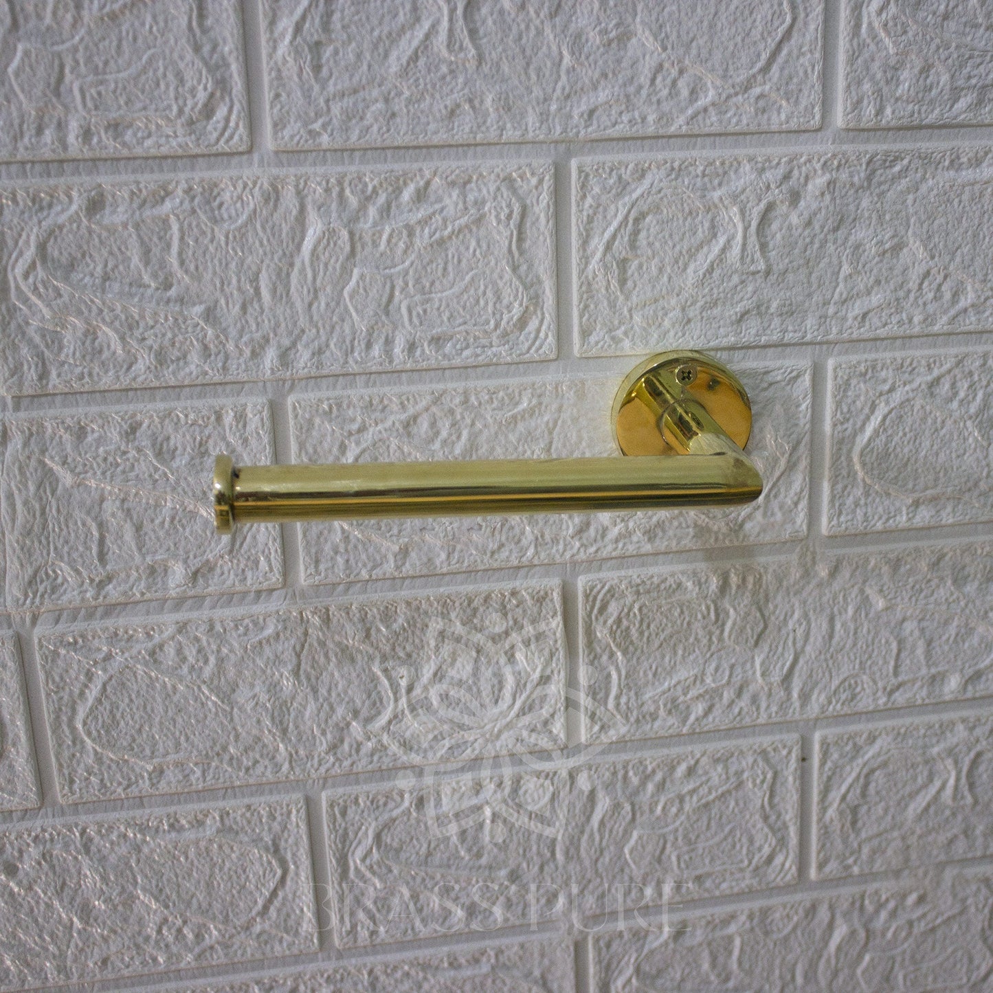 Unlacquered Brass Wall Mount Toilet Paper Holder