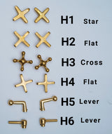 Unlacquered Brass Shower System - Brass Round Head