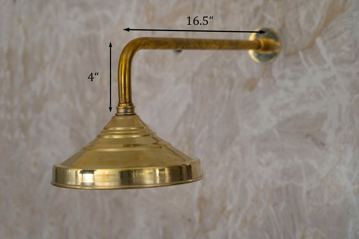 Solid Brass Shower Head Outdoors, High-Pressure Shower Head, Rainfall Shower Head.