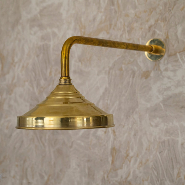 Solid Brass Shower Head Outdoors, High-Pressure Shower Head, Rainfall Shower Head.