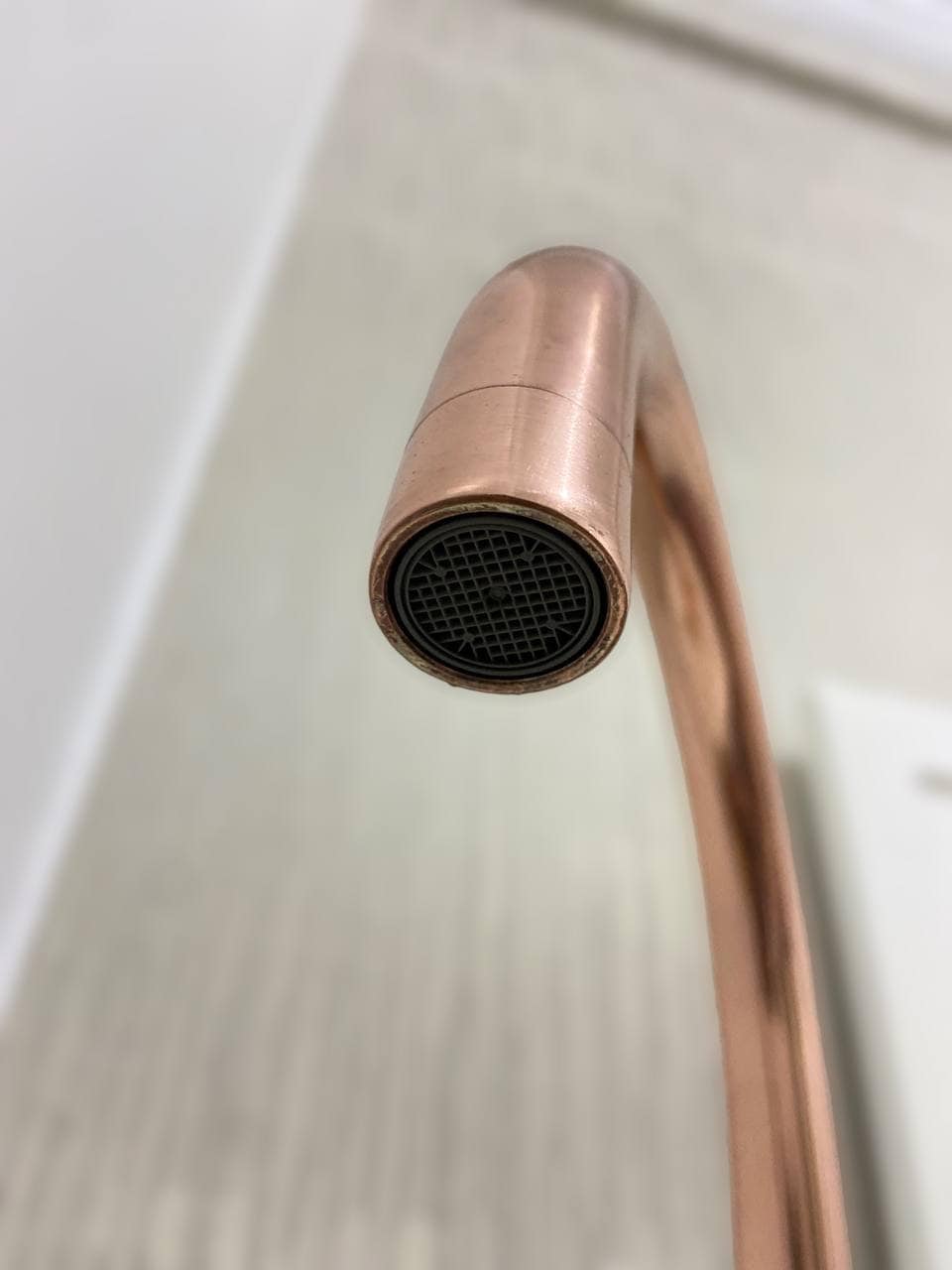 Copper Kitchen Mixer Tap Single Handle