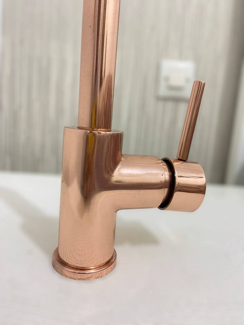 Copper Kitchen Mixer Tap Single Handle