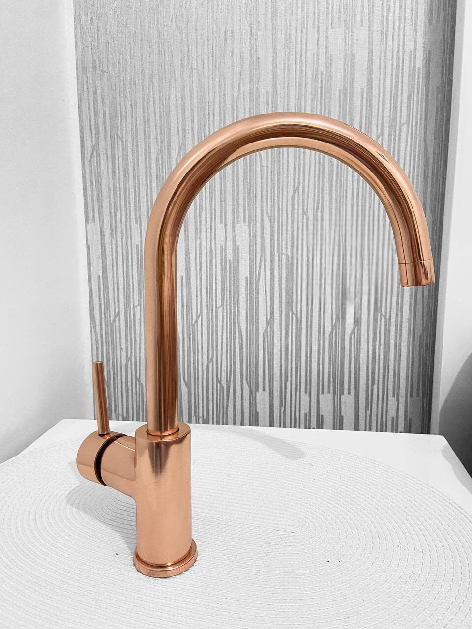 Copper Kitchen Mixer Tap Single Handle